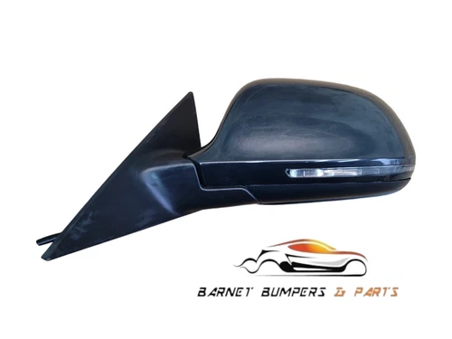 2010 AUDI A4 B8 N/S PASSENGER LEFT SIDE WING MIRROR BLACK 020931