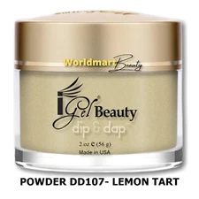 IGel Beauty Dip & Dap Acrylic Dipping Nail Polish POWDER DD107- LEMON TART