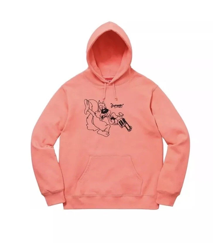 Supreme Lee Hooded Sweatshirt Size Large Coral SS18SW71 SS18 New 2018