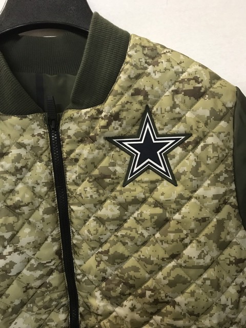 dallas cowboys salute to service bomber jacket