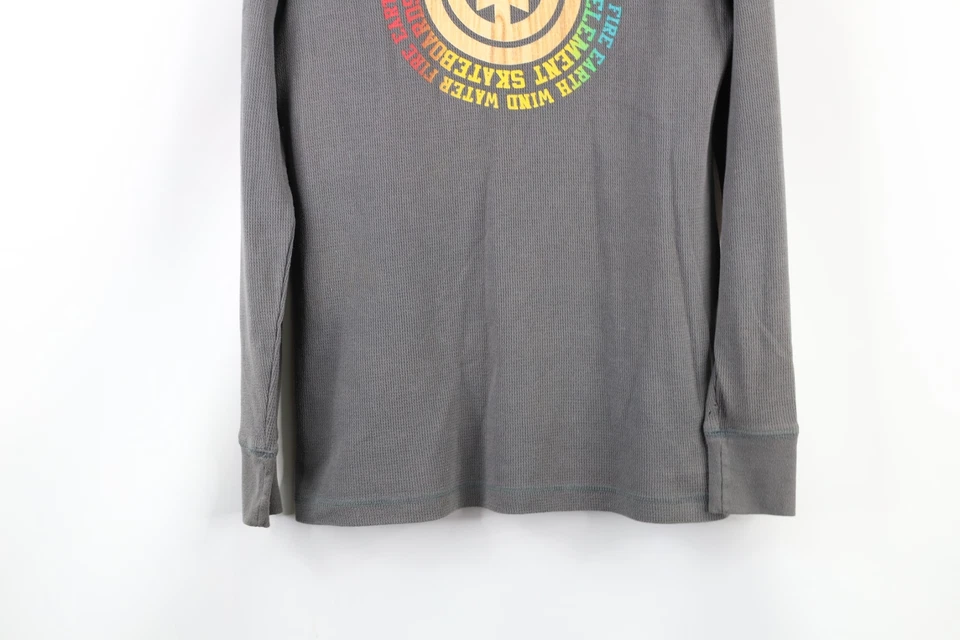 Camiseta De Colección Element Skateboards Para Hombres S Deletreada Térmica Tejido Waffle Manga Larga Foto 3 de 4