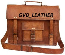 Men's Village Craft Leather Bag Messenger Laptop Shoulder Briefcase Handbag