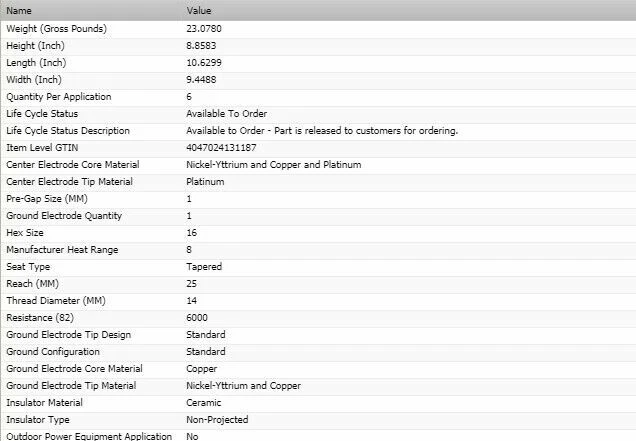6 New Bosch Platinum Spark Plugs For 2008-2009 PONTIAC G8 V6-3.6L - Image 3 of 4
