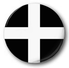 ENGLISH FLAGS Various 25mm, 1" Button Badge, A to M Cornwall Dorset Devon Essex