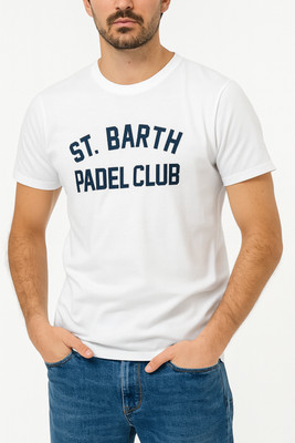 Saint Barth Mann Kurzärmeliges T-shirt Weiß 16657