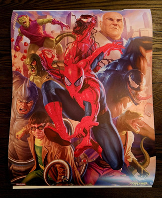 Bottleneck Gallery Spider-Man Tangled Threats Red Foil Variant Carlos Dattoli