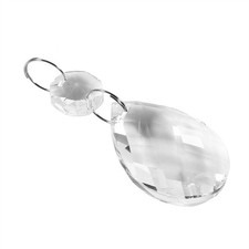 10Pcs Clear Glass Crystal Prisms Chandelier Pendant Light Lamp Part Drops DI BL