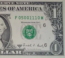 1988A $1 ATLANTA WEB Crisp & Uncirculated Banknote F/M Block 1/2