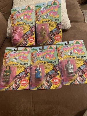 Vintage 1988 The Wizard of Oz Wind Up Walkers Set Of 5 New Sealed