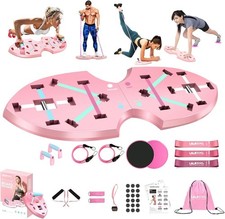 Push Up Board,36 in 1 Home Gym Equipment with Ab Roller Wheel  Resistance Bands