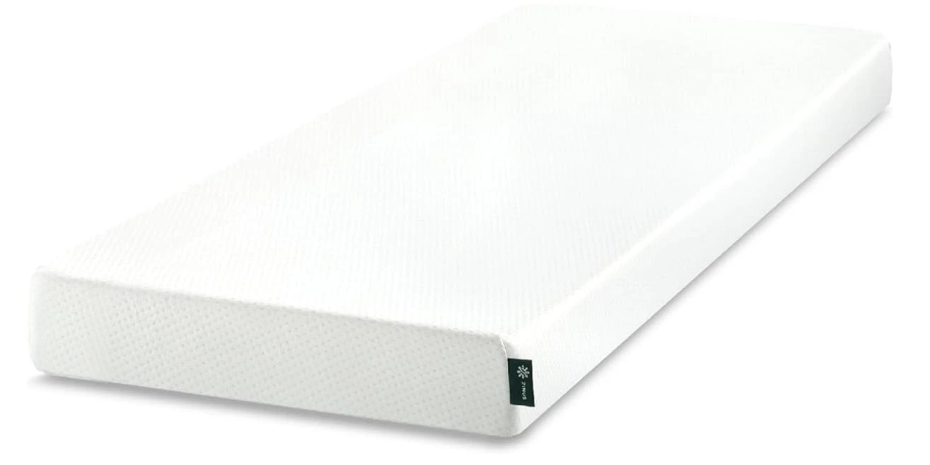 Zinus 6 Inch 75" x 30" (Narrow Twin) Green Tea Memory Foam x 30", White