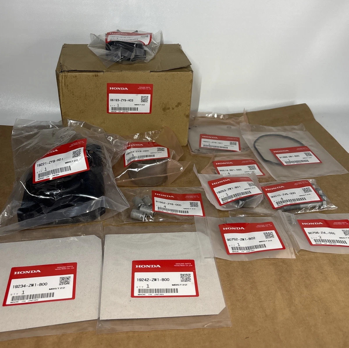 Honda OEM Pump Kit Impeller 06193-ZY9-H03 Water Pump Marine photo 2