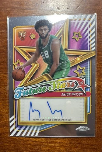 2024-25 Topps Chrome - Future Stars Autographs Anton Watson #FSA-AW (AU, RC)