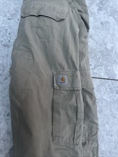 Men?s Cahartt WIP Sand Cargo Trousers size 32x34 very good won condition