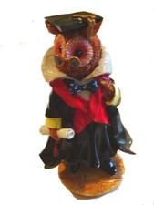 Professor Sage Owl Resin Figurine - Regency Fine Arts - Good (No Certificate)