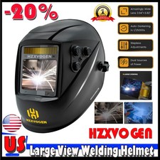 Welding Helmet True Color Auto Darkening Welder Mask Solar Battery Large View US