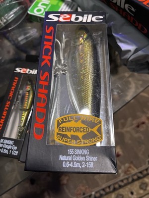Sebile Stick Shadd 155 Natural Shiner Sink Bait 4-1/4 oz 6-1/8 Inch