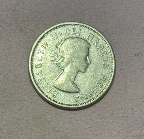 1964 Canada 25 Cents Elizabeth II - .800 Fine Silver - .1500 ASW - KM 52 - Nice