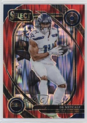 2024 Panini Select Club Level Red Shock Prizm /249 DK Metcalf #251 1kt6