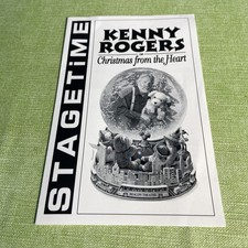 Kenny Rogers, Christmas From The Heart, Broadway Show Brochure + Ticket 1998