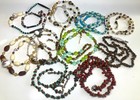 Vintage Lot 10 Multicolor Natural Stones Glass PlasteBead Necklace Bracelet Sets — photo 5