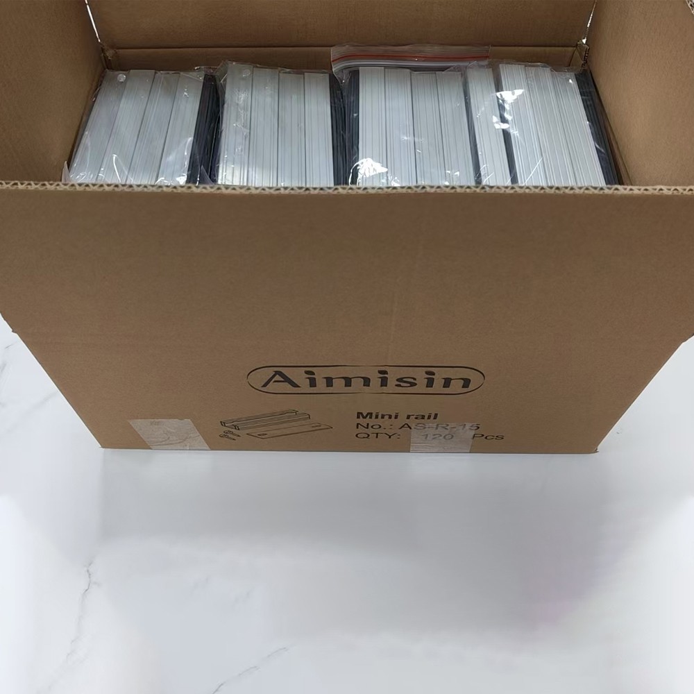Aimisin Roof Solar Mounting Structure Stand Aluminum PV Short Profile Mini Rail
