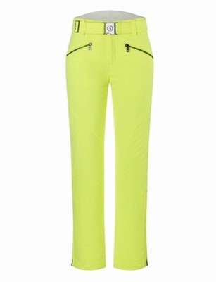 NWT Bogner Fraenzi With Belt Ski Pants Neon Yellow Womens Size 38 M $790