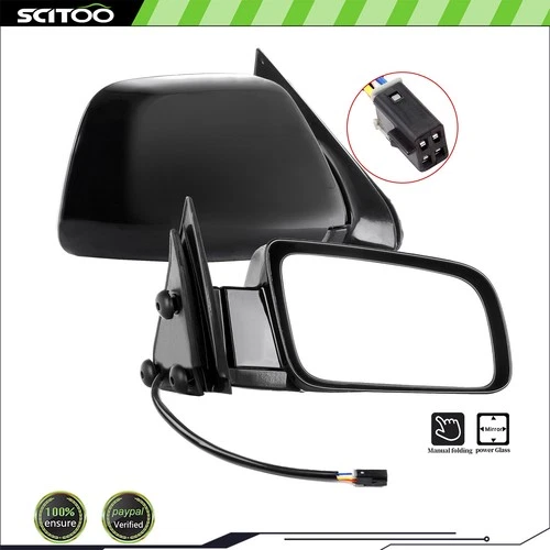 Power Mirrors For 1988-98 Chevy GMC C/K 92-99 Suburban Pair Side Black