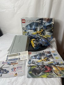 LEGO Technic 8238 Slammer Dragsters Vintage 2000 Box Manual Appears Complete