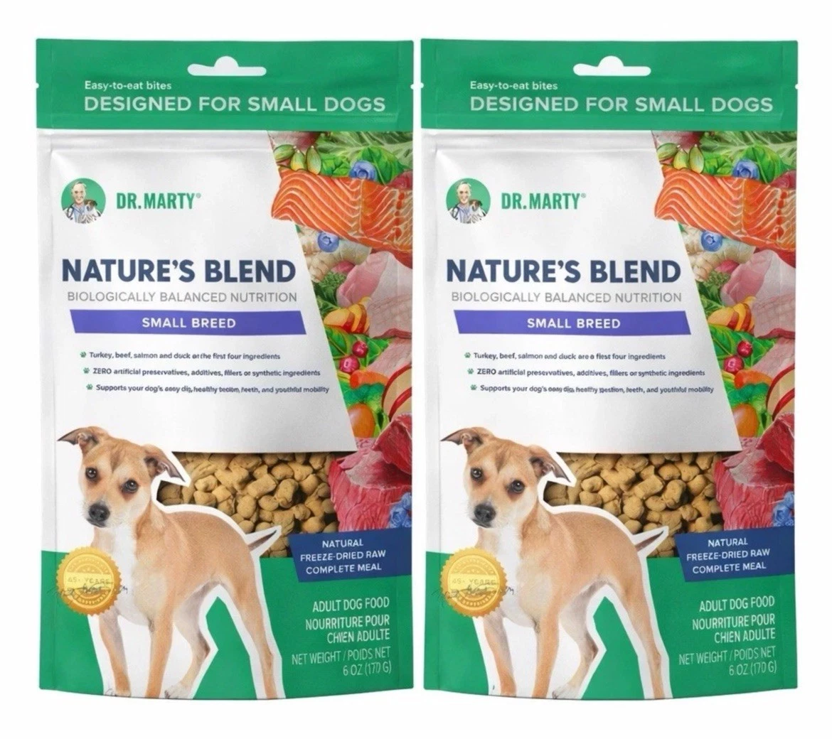 6 oz Dr. Marty Nature's Blend Freeze Dried Dog Food for Small Dogs