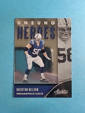 Quenton Nelson 2020 Panini Absolute Unsung Heroes Football Card # UH-QN J1064