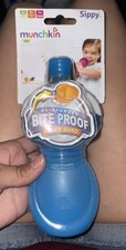 NIP Munchkin Click Lock Bite Proof Soft Spout 9 Ounce Sippy Cup Blue 9 Months