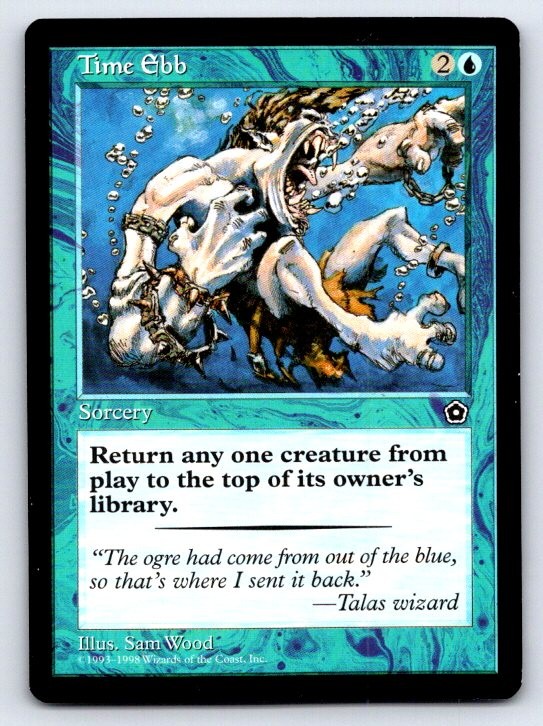 Time Ebb Common Portal Second Age Magic: The Gathering Lightly Played