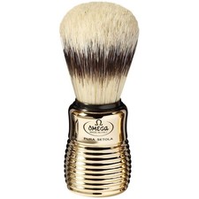 Omega Pure Bristle Shaving Brush Gold Handle 11205