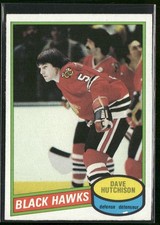 1980-81 O-Pee-Chee Dave Hutchison #78 Chicago Blackhawks