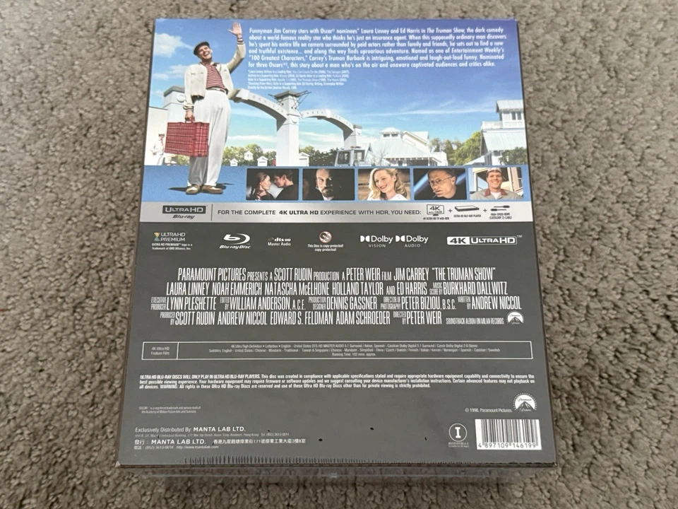 NEW THE TRUMAN SHOW 4K UHD  ONE CLICK 3 STEELBOOK BOXSET! MANTALAB ME#77! SEALED - Image 2 of 4