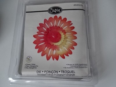 668502 Sizzix DIE 3D Stanze Cut & Emboss Flower Neu & unbenutzt