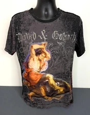 Royal Army David and Goliath T-shirt Size Large Affliction Style Studs