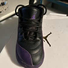 Nike Air Jordan 12 Retro Td Field Purple Toddlers Shoe In A Black And Field Pru