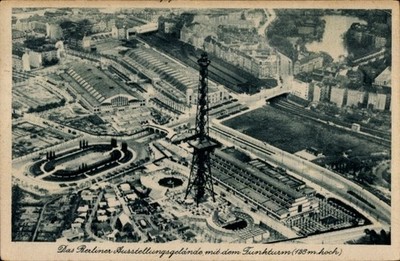 Ak Berlin Charlottenburg Westend, Funkturm, Ausstellungsgelände - 11419387