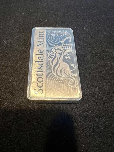 10 oz .999 Silver Bar - Scottsdale Mint VORTEX Silver Bullion Bar