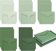 100 Pcs Stationery Lined Stationery Paper and Envelopes Set Includes 50 Letter W