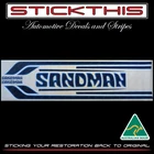 HZ Sandman Decals Stripes Stickers SCREEN PRINTED - CORRECT AS ORIGINAL HZ DY4