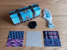Monster High McDonald's Happy Meal Toy 5 Frankie Dress Designer 2015 Trunk Box
