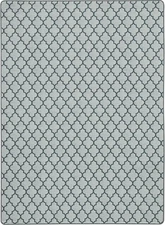 10x13 Milliken Blue Geometric Grid Area Rug Essex II OCEANIC - Aprx 10 9 x 13 2
