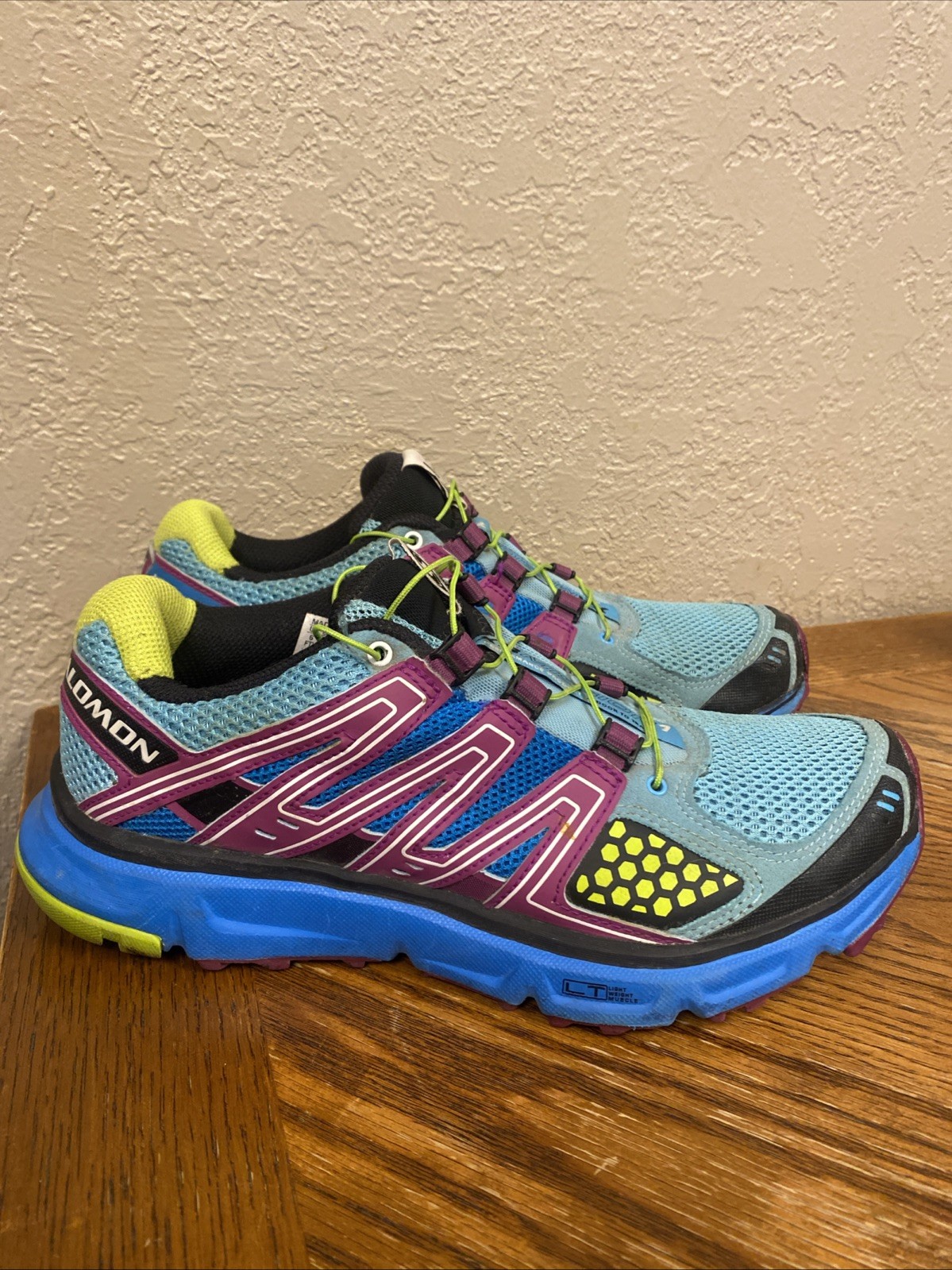 Scarpe SALOMON XR MISSION 1 donna taglia 87 5 BLU trail escursionismo corsa 327035