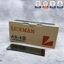LUXMAN AS-4III Line Selector RCA Input Switch Box Audio Component AS4III Silver