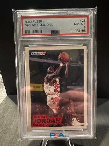 1993 Fleer Michael Jordan #28 PSA 8