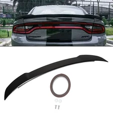 Rear Spoiler Wing For 2015-2022 Dodge Charger SRT SXT Hellcat Style Gloss Black