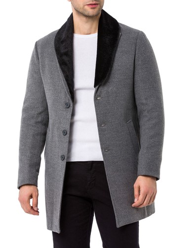 Redbridge Herren Trenchcoat Mantel lange Jacke Business-Jacke Übergangsjacke - 第 32/45 張圖片